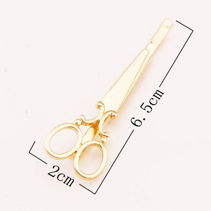 6 Pcs Fashion Personality Small Scissors Hair Clip Bobby Pins Hair Accessories - Cute Barrettes Side Clip Hairpin Liu Hai Clip Headwear for Women (2 online at globaldelivered