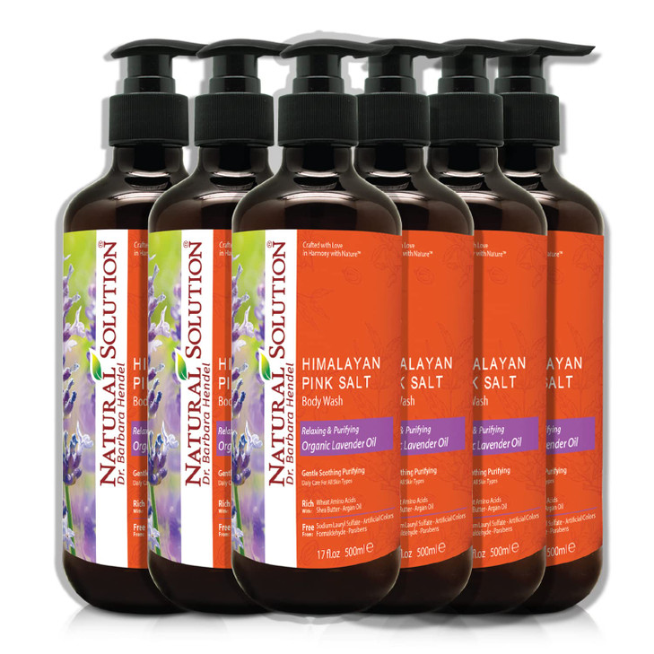 Natural Solution Body Wash Made With Himalayan Pink Salt Organic Lavender Oil Purifying and Transforms The Even Driest S