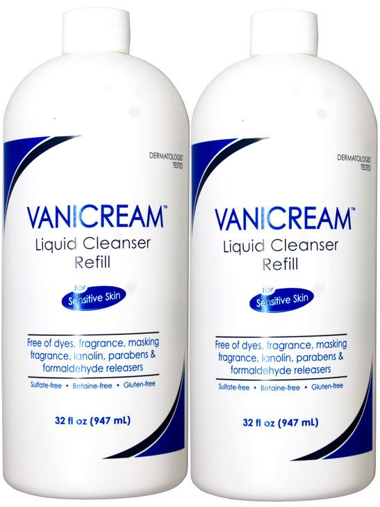 Vanicream Free Clear Liquid Cleanser Refill 32 oz Pack of 2