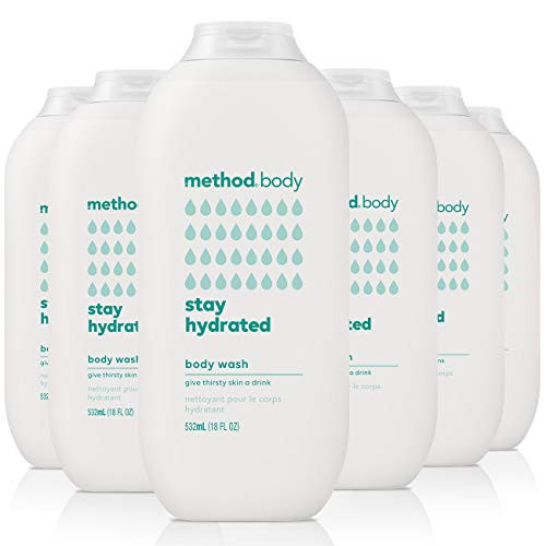 Method Body Wash Stay Hydrated Paraben and Phthalate Free 18 oz Pack of 6
