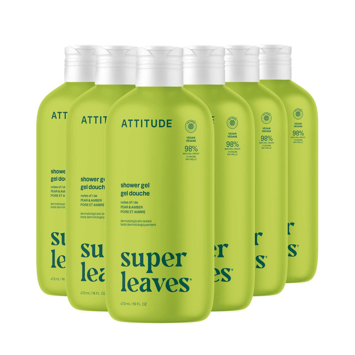 ATTITUDE Body Wash EWG Verified Shower Gel Dermatologically Tested Plant and MineralBased Vegan Personal Care Products P