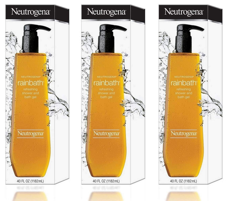 Neutrogena Rainbath Refreshing Shower and Bath Gel 40 Oz THREE PACK 120 Oz Total by Neutrogena BEAUTY