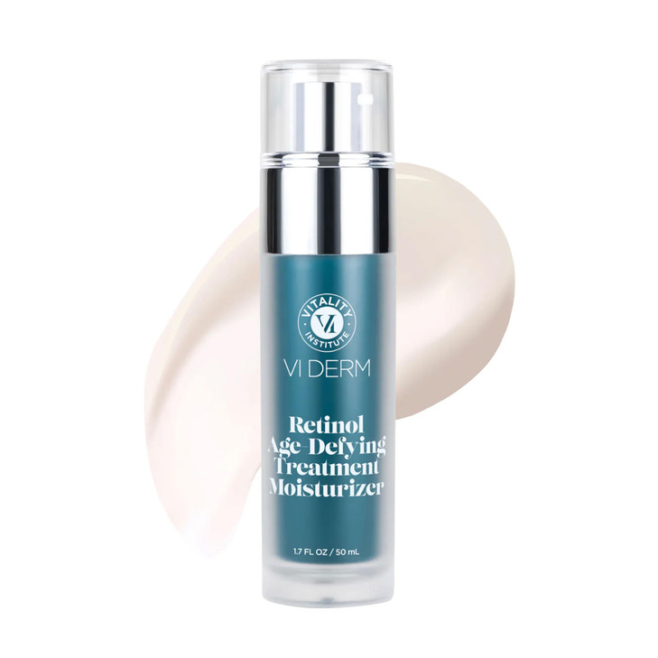 VI DERM Retinol AgeDefying Moisturizer Hydrating Face Cream for Women Men Daily AntiAging Skin Care WaterBased Facial Lo