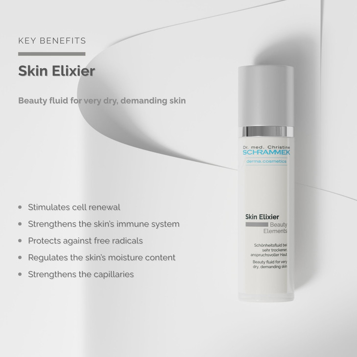 Skin Elixir 50 ml Botanical Beauty Fluid with Hyaluronic Acid Coenzyme Q1024h Hydration Makeup Base ParabenFree Dr Schra