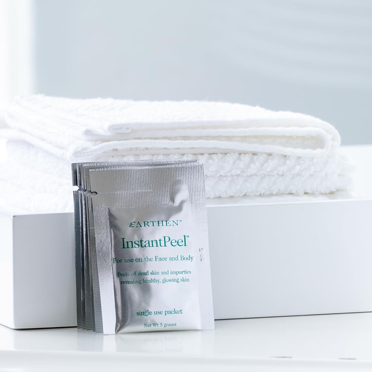 Earthen SkinCare InstantPeel Dead Skin Remover Skin Exfoliant Safe for Sensitive Skin 6 PacketsBox 2Pack