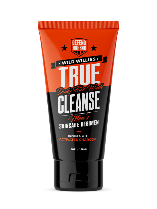 Wild Willies Mens Face Wash Scrub 5oz Premium Exfoliating Mens Facial Wash with Activated Charcoal Deep Cleanse Dirt Oil