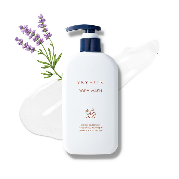 SKYMILK ProPrebiotic Body Wash with Donkey Milk 300 ml 1014 FlOz Gentle Moisturizing pH Balanced NonIrritating Hypoaller