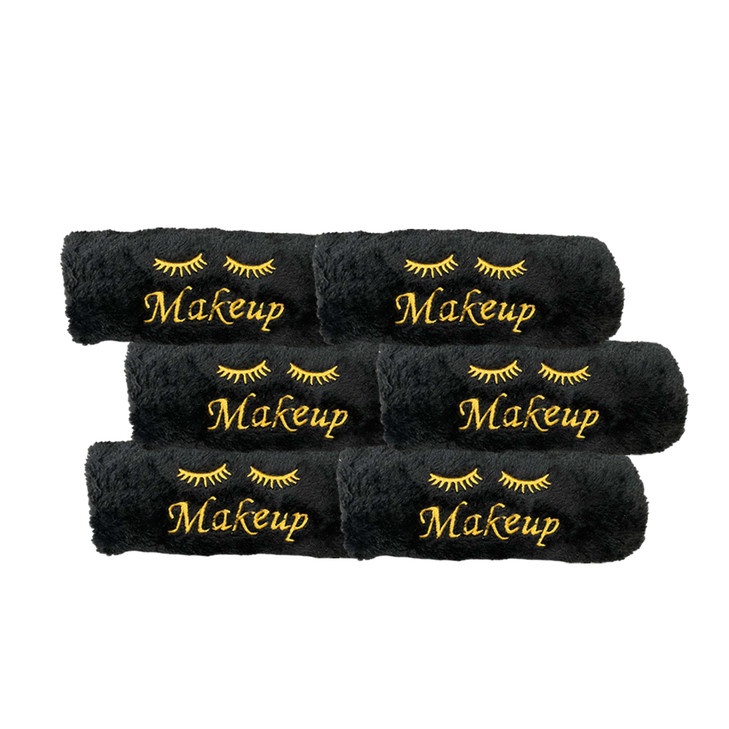 URBLUX Microfiber Makeup Remover Washcloths Set of 6 Soft Reusable Face Towels for Makeup Removal EcoFriendly Embroidere