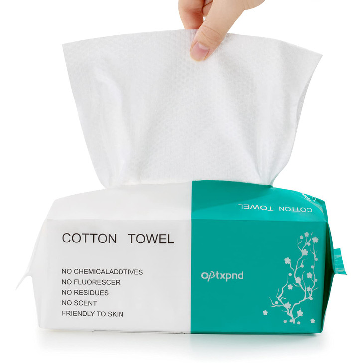 Disposable Face Towel Face Cloths for Washing Soft Cotton Towels Facial Cloths Towelettes for Washing and Drying for Cle