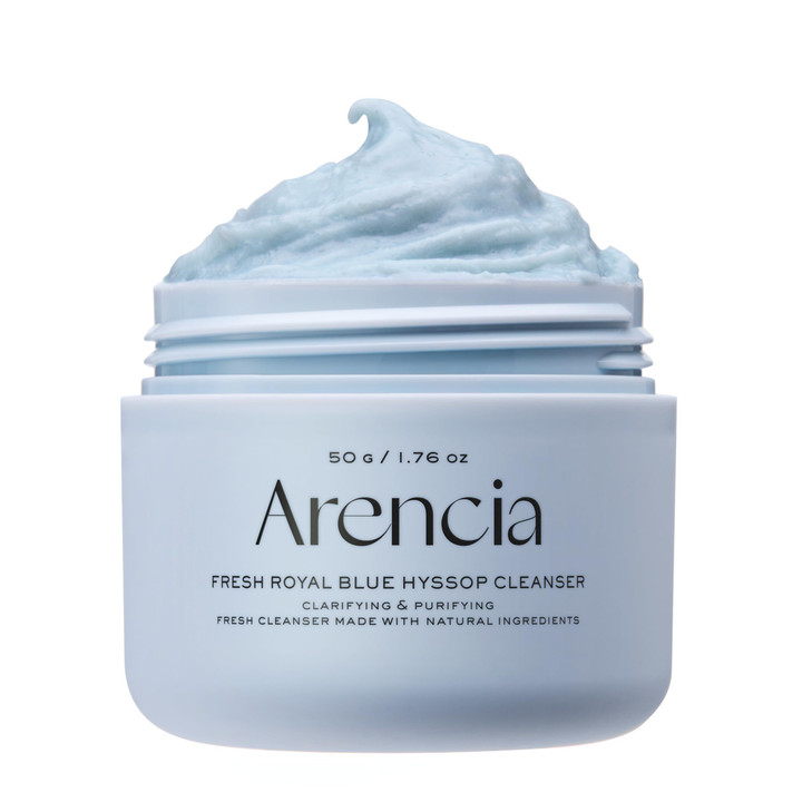 Arencia Hyssop Brightening DeepCleansing Face Scrub Exfoliator All Skin Types For Sebaceous Filaments Blackheads 176oz