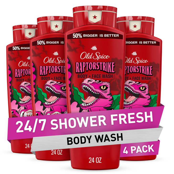 Old Spice Cleansing Body Wash for Men 3X Defense 247 Shower Fresh with Lasting Scent 2in1 Body Face Wash Raptorstrike wi