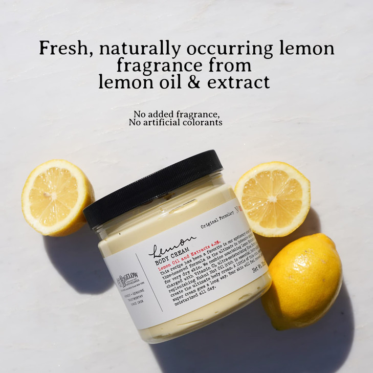 CO Bigelow Apothecary Trio Bath Body Care Gift Set Lemon Soap Lemon Hand Treatment Body Cream Liquid Hand Wash Moisturiz