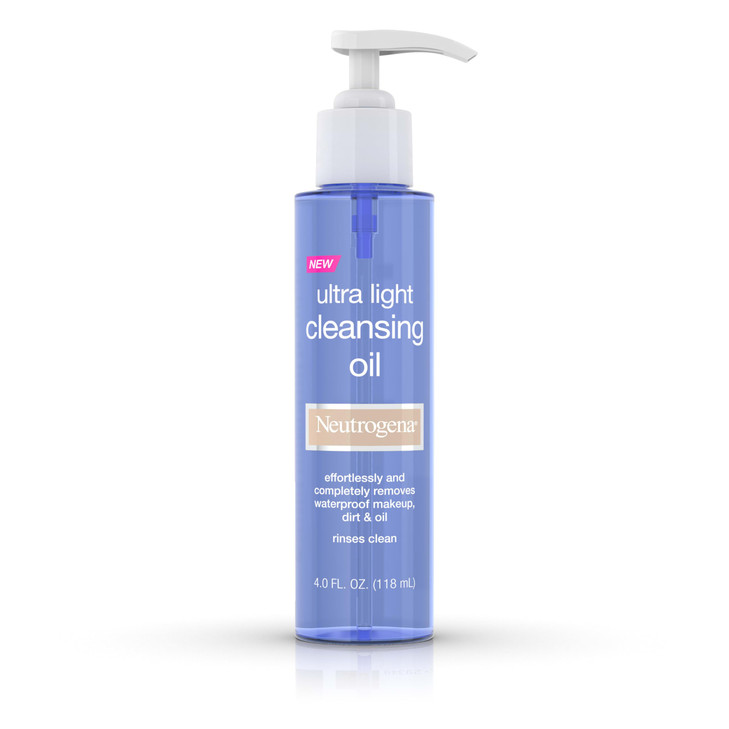Neutrogena Ultra Light Facial Cleansing Oil Makeup Remover NonComedogenic Face Cleanser to Remove Dirt Oil Makeup Waterp
