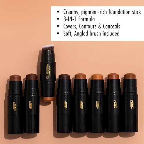 Black Radiance Color Perfect Foundation Stick with Soft Brush Applicator Duo  Buildable, Blendable Versatile Pigment-Rich Formula - Cocoa Bean online at globaldelivered