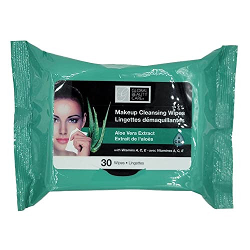 Global Beauty Care Makeup Remover Wipes 120 Count Aloe Vera
