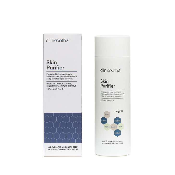 Clinisoothe Skin Purifier Daily Cleanser and Acne Treatment for Face Body with Hypochlorous Technology to Prevent Breako