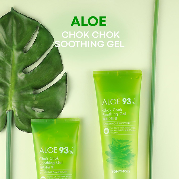 TONYMOLY Chok Chok Aloe Soothing Gel 99 Aloe Vera Gel for Face Body Korean Skin Care Moisturizier