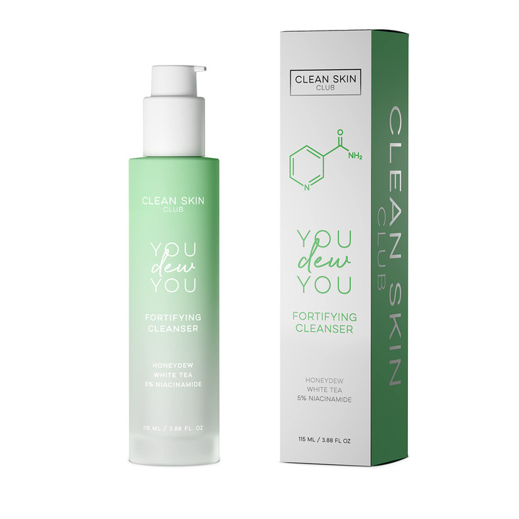 Clean Skin Club Acne Wash Facial Cleanser 5 Niacinamide Honeydew White Tea Fragrance Cruelty Free Vegan Lightweight Oil