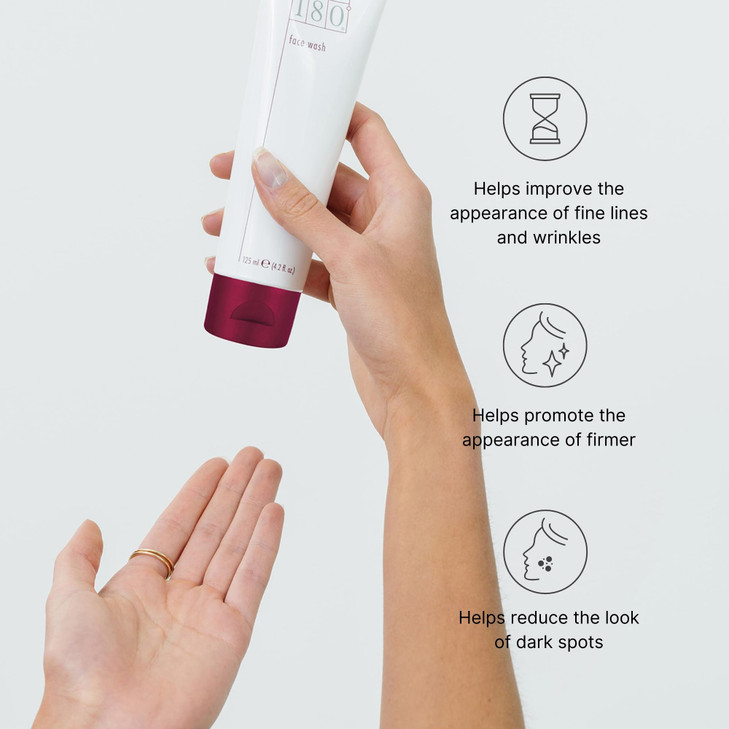 Nu Skin 180 Face Wash Aging Cleanser Vitamin C Face Wash for Youthful Appearance Fine Lines Reduction Face Moisturizer 4