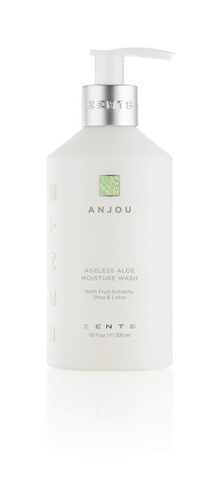 Zents Hand Body Wash Anjou Fragrance Hydrating AntiAging Cleanser with Organic Shea Butter Aloe for Dry Skin Gentle Nour