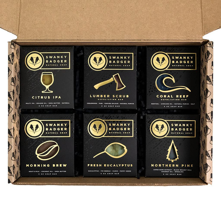 Natural Soap Gift Set 6 Bars