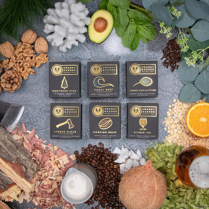 Natural Soap Gift Set 6 Bars