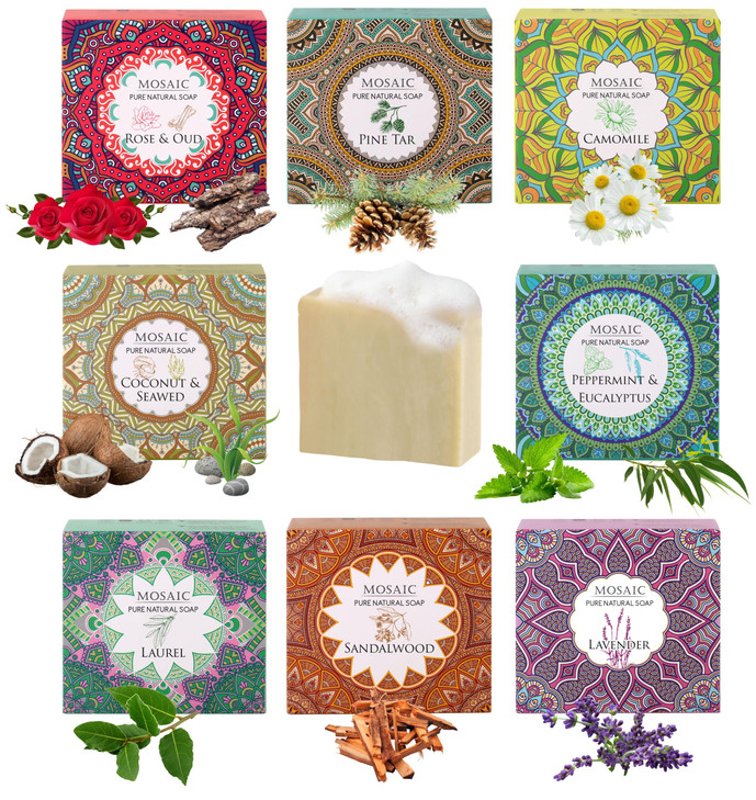 100 Natural Bar Soap wOrganic Ingredients Vegan Soap Moisturizing Handmade Scented wPremium Essential Oils Body Soap Bar