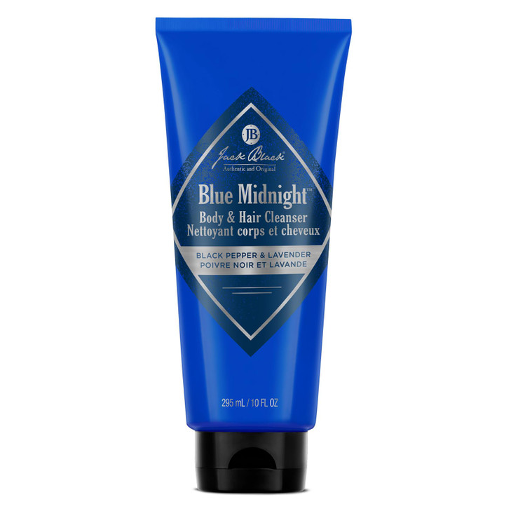 Jack Black Blue Midnight Body Hair Cleanser 10 Fl Oz Black Pepper Lavender Mens Body Wash Mens Shampoo Skin Care Hair Ca