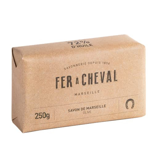 Fer Cheval Pure Olive Toilet Marseille Soap Bar Authentic Savon De Marseille Natural and Hypoallergenic French Olive Oil