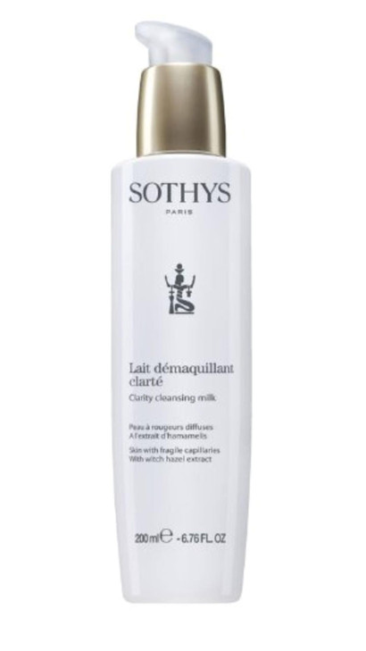 SOTHYS Clarity Cleansing Milk Gentle Face Cleanser for Sensitive Skin Makeup Remover Natural OilFree Formula For All Ski