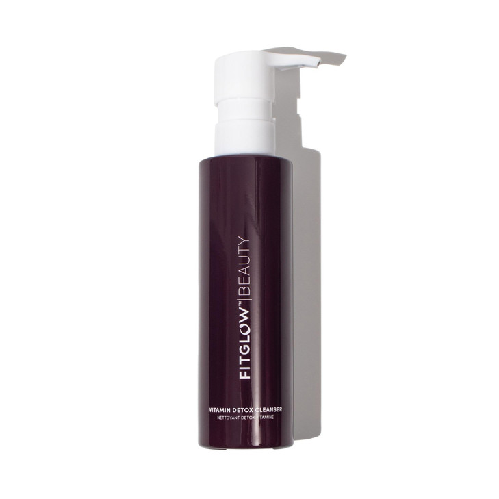 FITGLOW Beauty Vitamin Detox Cleanser Balancing Gel Face Wash with Vitamin C Charcoal Pore Purifying for Clear Smooth Sk