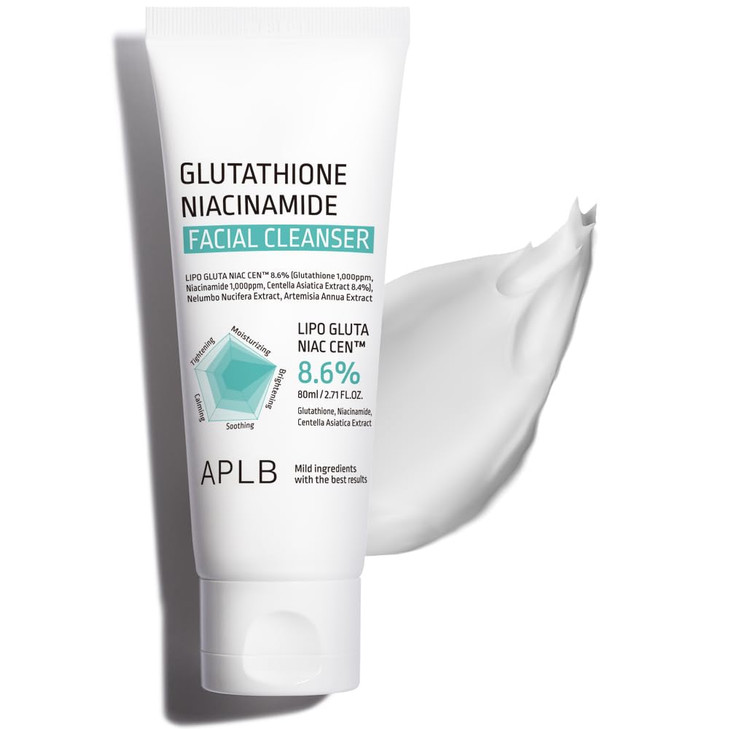 APLB Glutathione Niacinamide Facial Cleanser LIPO GLUTA NIAC CEN 86 271 FLOZKorean Skincare Cares for Tighten Pores Sebu
