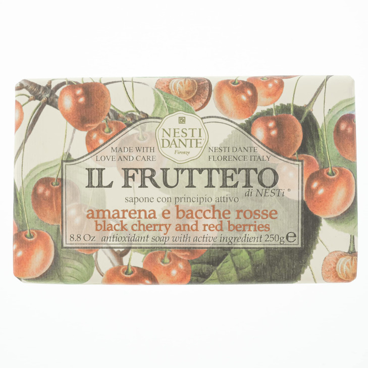 Nesti Dante Soap Bar Italian Made Triple Milled Bar Soap in Black Cherry 250 g Pack of 1