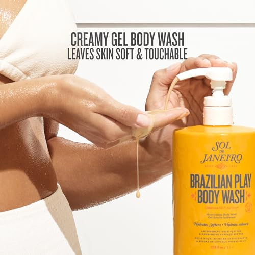 Sol de Janeiro Brazilian Play Moisturizing Shower Cream Gel Body Wash 1L Jumbo Size with Pump