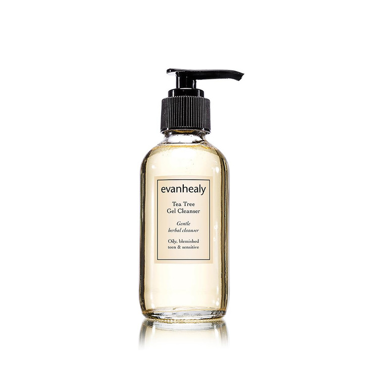 evanhealy Tea Tree Gel Cleanser Cleansing Gel with Organic Lavender NonDetergent Gel for Face Body All Skin Types