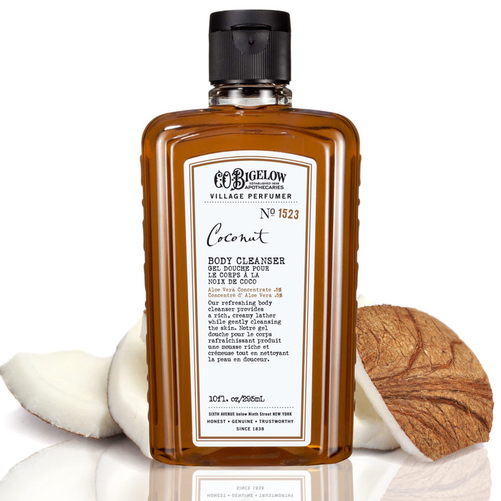 CO Bigelow Coconut Body Wash Village Perfumer Moisturizing Body Wash with Aloe Vera 10 Fl Oz