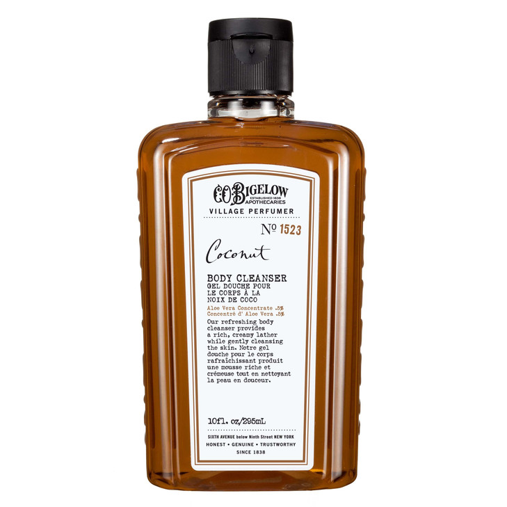 CO Bigelow Coconut Body Wash Village Perfumer Moisturizing Body Wash with Aloe Vera 10 Fl Oz