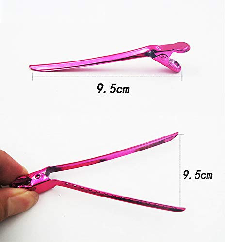 12Pcs Dividing Duck Bill Clips, Clamp Hair Styling Clips Hairpin Metal Hairdressing Sectioning For Salon Styling Tools (Black) online at globaldelivered