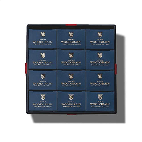 CaswellMassey Woodgrain Sandalwood Natural Bar Soap Gift Set Moisturizing TripleMilled Body Soap for Men PlantBased with