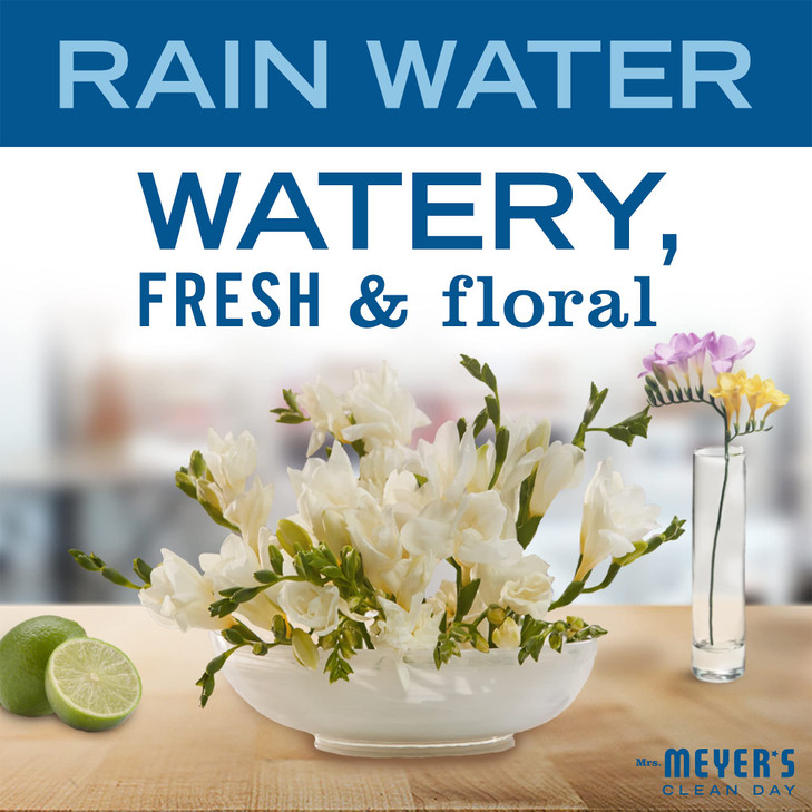 MRS MEYERS CLEAN DAY Moisturizing Body Wash for Women and Men Shower Gel Formula Made with Essential Oils Rain Water 16