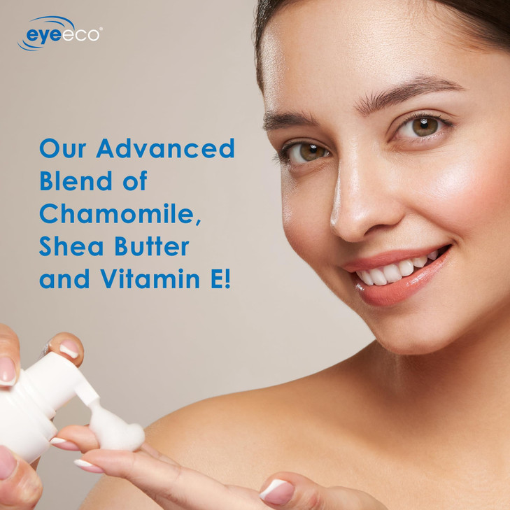EyeEco Advanced Tea Tree Eyelid and Facial Cleanser 50mL NonIrritating Eyelash Eyelid Cleanser Soothes Irritation with T