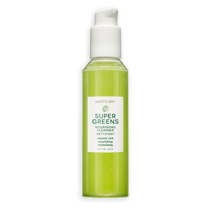 Earth To Skin Super Greens Nourishing Face Cleanser Vitamin Enriched Daily Face Wash for All Skin Types 47 Fl Oz