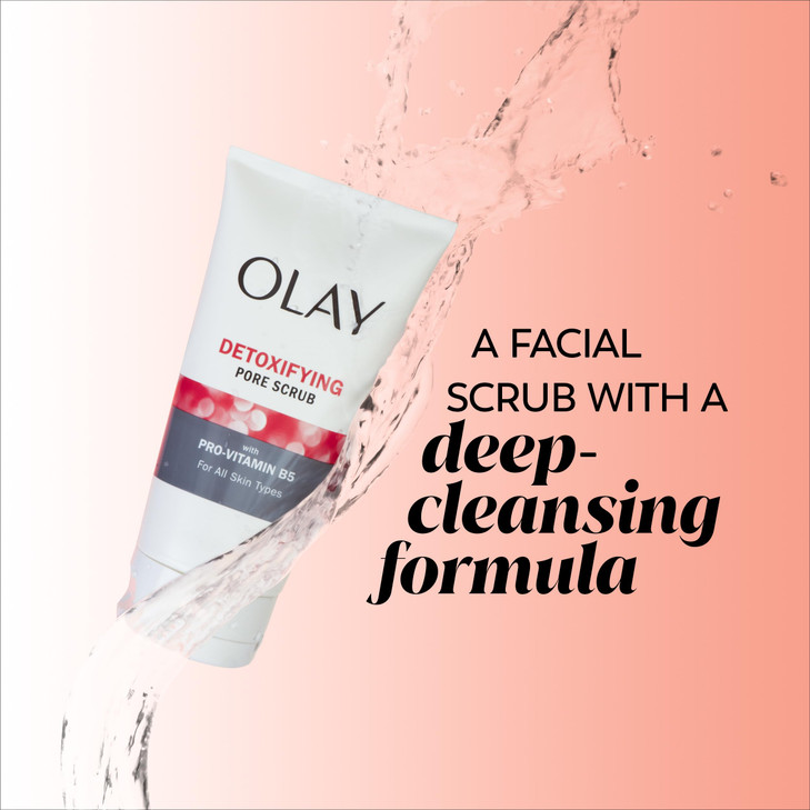 Facial Cleanser by Olay Regenerist Detoxifying Pore Scrub Exfoliator 5 Oz Pack of 3