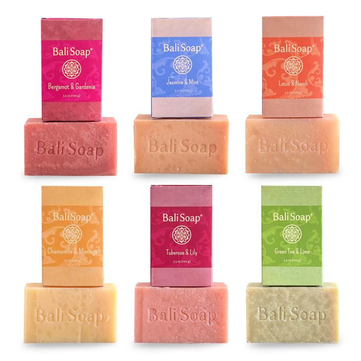 Bali Soap Feminine Collection Handmade Natural Bar Soap for Women Floral Scents with Essential Oils Vegan Cold Process 6