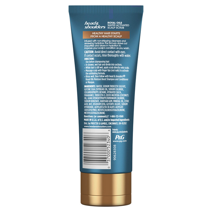 Head & Shoulders Royal Oils Water Activated Scalp Scrub With Coconut Oil Dye Free, 3.4 Fl Oz online at globaldelivered