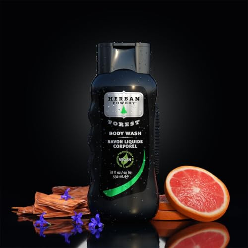 Herban Cowboy Forest Body Wash with Hints of Cedar Mandarin and Black Pepper 18 fl oz