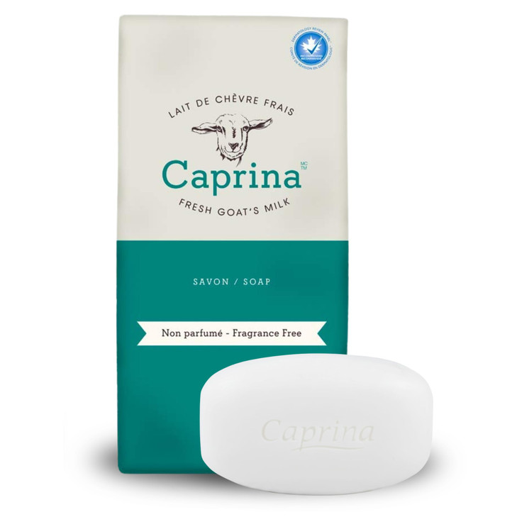 Caprina Fresh Goats Milk Bar Soap FRAGRANCE FREE 6Pack 32 oz 90g each For Sensitive Skin Cleanses Without Drying Biodegr