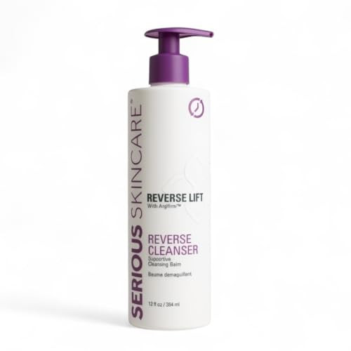 Serious Skincare AntiAging Reverse Lift Supportive Cleansing Balm Hydrating Face Wash Gentle Cleanser for Dry Mature Thi