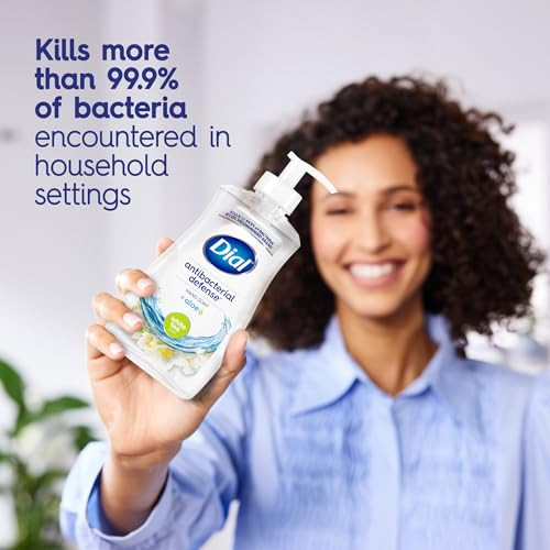 Dial Antibacterial Defense Liquid Hand Soap Aloe White Tea Scent 11 Fl Oz Pack of 4 DermatologistTested Hand Wash Gentle