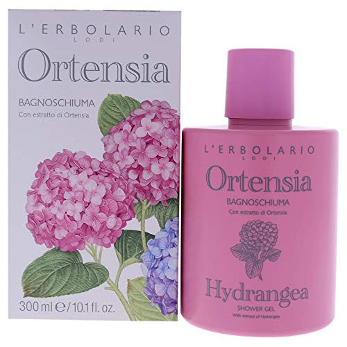 LErbolario Shower Gel Moisturizing Body Wash for Daily Cleansing Protective Body Soap with Sophisticated Perfume Hydrang